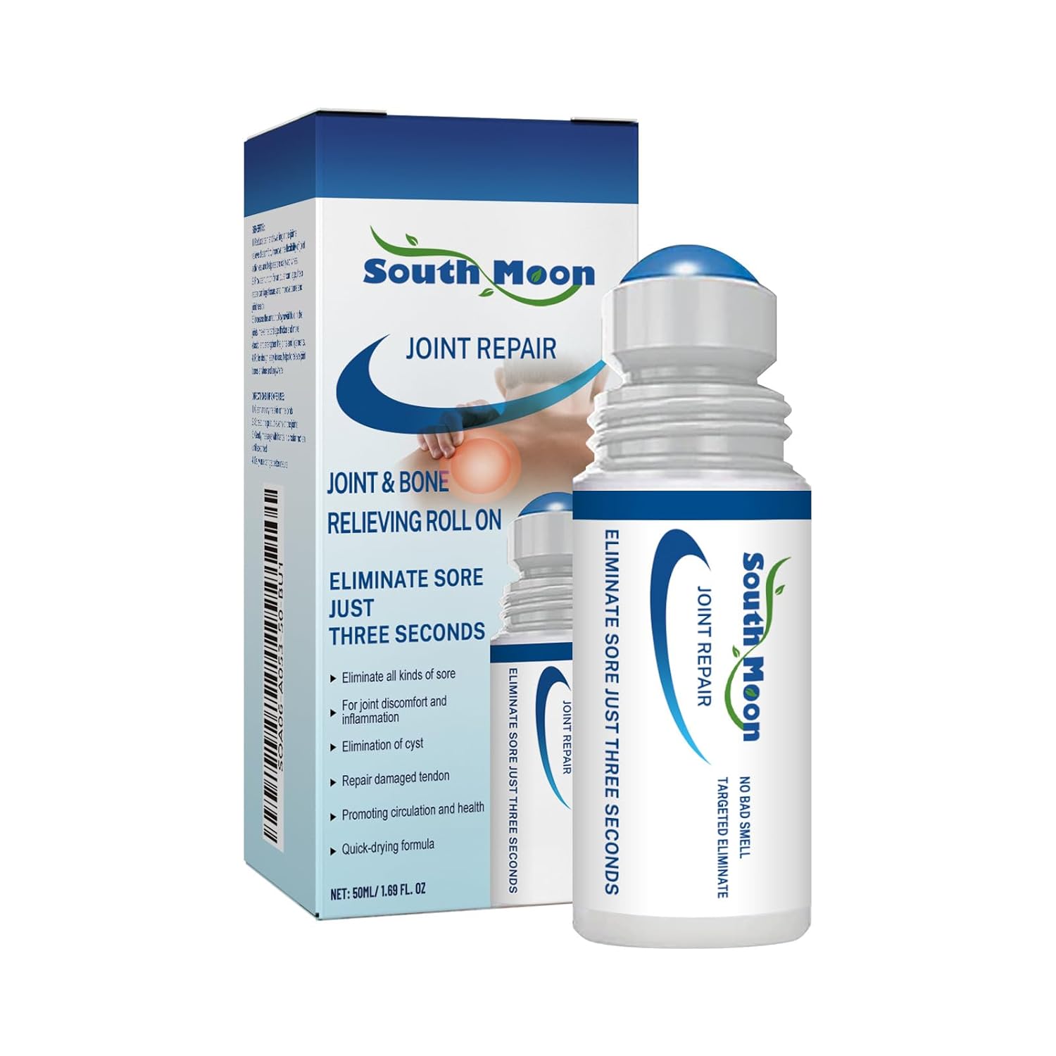 Roll-On Pain Relief Gel for Knees, Joints & Muscles – Fast-Acting Analgesic for Meniscus Injury, Bone Sprain, Arthritis