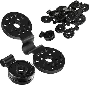 Shade Cloth Plastic Clips – Durable Round Fasteners for Sun Shade Netting, Greenhouse, Garden & Outdoor Use (Pack of 10, Black)