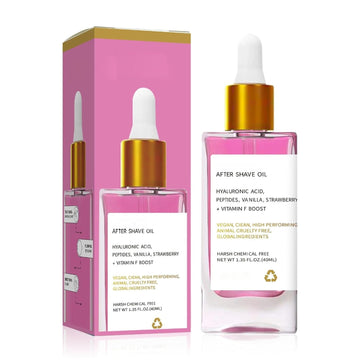 Strawberry Post-Shave Oil – Lightweight Skin Conditioning Oil for Soft, Hydrated Skin, Soothes Bump-Prone Areas After Shaving