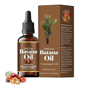 Batana Hair Oil for Hair Growth, Natural Rosemary Oil, Helps Reduce Hair Fall & Thinning, Nourishes Scalp, Promotes Stronger, Thicker Hair – 30ml