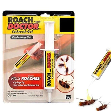 Original Roach Doctor Cockroach Gel – Ready-to-Use Roach Killer Gel Bait with Easy Syringe Applicator