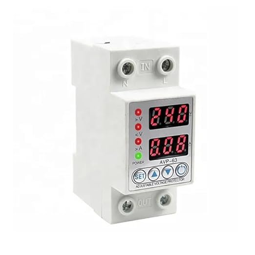Automatic Voltage Protective Device - with Over/Under Voltage and Overload Protection, LED Display, Single Phase 220V,AVP-63A
