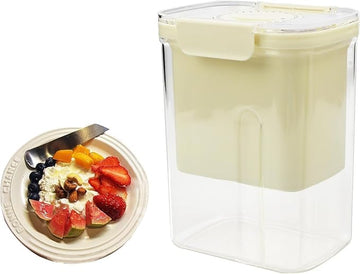 Curd and Greek Yogurt Maker – 1.65L Fine Mesh Strainer with Lid, Multipurpose Yogurt Filter & Cheese Strainer for Home, Easy Homemade Curd, Hung Curd, Yogurt & Soft Cheese
