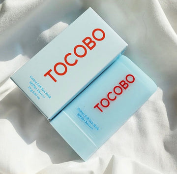 TOCOBO Cotton Soft Sun Stick SPF50+ PA++++ – Matte Finish Vegan Sunscreen Stick for Sensitive & Oily Skin, Portable On-the-Go UV Protection(19g)