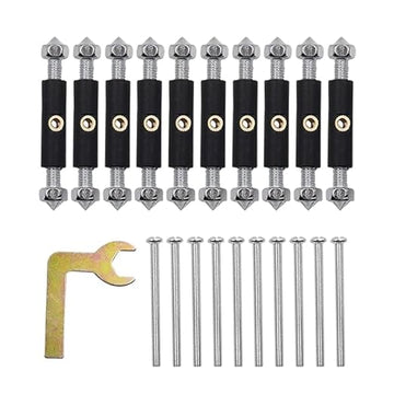 Cassette Support Rod Kit with Screws & Wrench – Adjustable Repair Set for 86 Junction Boxes (10 Pcs)