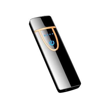 USB Rechargeable Electronic Lighter – Flameless Plasma Ignition with LED Sensor Switch, Windproof & Pocket-Ready