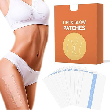 Lift & Glow Body Patches – Skin Firming & Lifting Tape for Legs, Nip, & Body – Waterproof Invisible Adhesive Patches (10pcs)