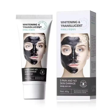 Blackhead Removal Face Mask Cream, Peel-Off Charcoal Mask for Deep Cleansing, Brightening & Radiant Glow, Gentle on Skin, Suitable for All