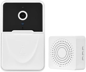 Doorbell,Chime,Voice Change,WiFi Doorbell Camera Wireless Video Door Phone,2-Way Audio, Cloud Storage,with Rechargeable Batteries,Voice Change Function(White)