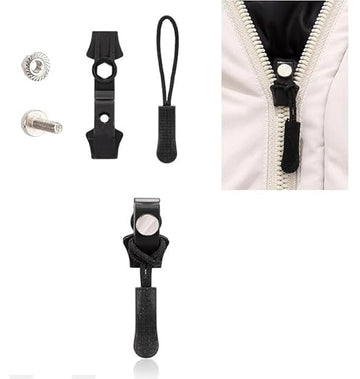 Instant Zip Repair for Clothes & Bags – Universal Zipper Repair Kit | Durable Fix Zip Closure Head | 3 Sizes for Clothing & Household Use