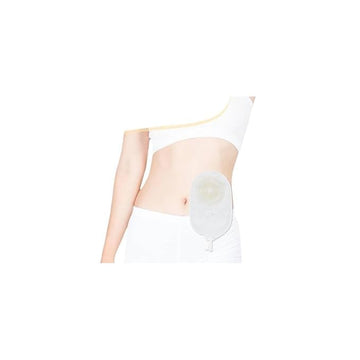Disposable Urostomy Bag with Double Film Chassis – Secure and Comfortable Urinary Ostomy Pouch for Cystectomy (White)