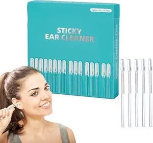 Ear Wax Cleaner Stick – Silicone Reusable Sticky Ear Wax Removal Kit | Efficient Ear Cleaning Tool (24 Pcs/Box)