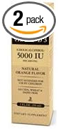 Solgar Liquid Vitamin D3 125 Mcg (5,000 Iu) - 2 Fl Oz, Pack Of 2 - Natural Orange Flavor - Helps Maintain Healthy Bones & Teeth - Immune System Support - Gluten & Dairy Free - 118 Total Servings