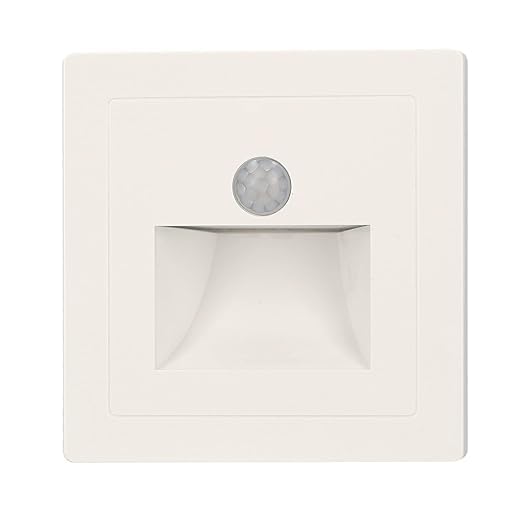 INFINIBYTE Motion Sensor LED Foot Light – 3W IP65 Waterproof Indoor & Outdoor PIR Wall & Conceal Light (3000K White)