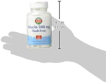 KAL Niacin ush-Free Capsules 500 Mg, 120 Count