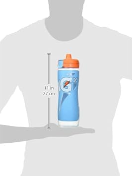 Gatorade Gx Hydration System, Non-Slip Gx Squeeze Bottles Neon Blue, 30 Oz