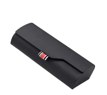 INFINIBYTE Portable Glasses Case -Hard Shell Sunglasses & Eyewear Storage Box, Portable Protective Eye Case (Black)