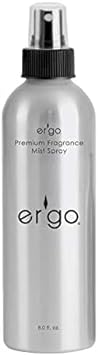 Ergo Modern Premium Air Freshener, Room Spray, Linen Spray, Aromatherapy Spray and Odor Eliminator, Luxury Quality Mist Spray Base (8oz Red Berry Currant)
