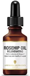 Amphora Aromatics Rosehip Oil - Rejuvenating 25ml. Single : Amazon.co.uk: Beauty