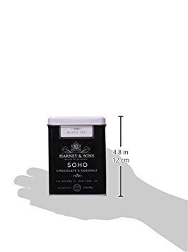 Harney & Sons Soho Chocolate Coconut Tea - 20 Count Sachet Tin