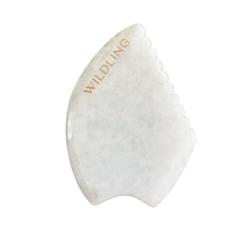 Wildling Empress Jade Gua Sha Facial Stone I Facial Massage Stone To Lift, Plump, Tone + Sculpt I Patented Design Crafted With 100% Authentic Bian Stone : Beauty & Personal Care