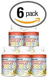 Paleovalley Essential C Complex - Vitamin C Supplement for Immune Support - 6 Pack, 450mg - From Organic Superfoods Unripe Acerola Cherry, Camu Camu, Amla Berry - No Synthetic Ascorbic Acid - USA Made : Health & Household