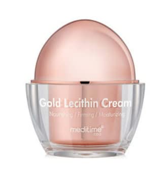 Meditime Gold Lecithin Cream | Facial Firming And Lifting Cream | Nourishing Collagen Cream For Dry Skin | Korean Skin Care | Night Care Cream For Wrinkle | 1.76 Fl Oz