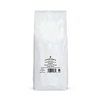 Cameron's Coffee Roasted Whole Bean Coffee, Organic Decaf French Roast, 4 Pound, (Pack of 1)