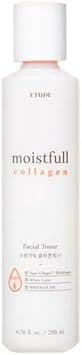 Etude Moistfull Collagen Toner, Toner For Face, Super Collagen Water, Lupinus Albus Protein, Instant Moisture Recharge, Oil-Moisture Balance, Korean Skin Care, Beauty (6.76 Fl Oz) : Beauty & Personal Care