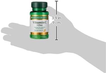 Nature's Bounty, Vitamin C + Zinc, Supports Immune Health, Vitamin Supplement, 60 mg, 60 Tablets : Health & Household