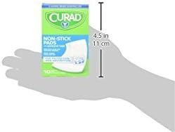 Curad Non-Stick Pads, 2 Inches X 3 Inches with Adhesive Tabs, 10 Count