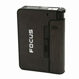 Cigarette Case with Replaceable Lighter - Separate Cigarette Storage for Convenience and Style