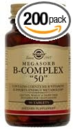Solgar B-Complex “50” - 100 Vegetable Capsules, Pack Of 2 - Energy Metabolism, Cardiovascular & Nervous System Support - Non-Gmo, Vegan, Gluten Free - 200 Total Servings