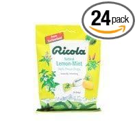 Ricola Herb Throat Drops Natural Lemon Mint - 24 Drops (Pack of 24)