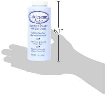 Caldesene Cornstarch Baby Powder with Zinc Oxide, Talc-Free Baby Powder, 5 Oz (2 Pack) : Baby