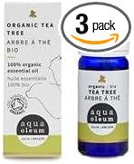 3 Pack Of Aqua Oleum Organic Tea Tree 10 Ml