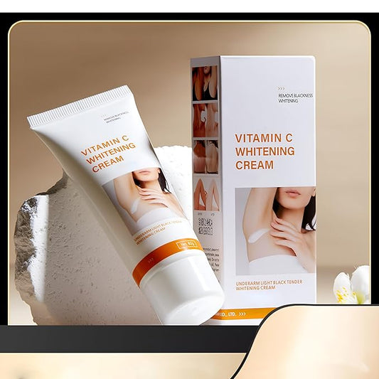 Vitamin C Whitening Cream for Underarms, Brightening and Skin Tone Correction Cream for Dark Underarms | Moisturizing and Gentle Skincare for All Skin Types-60 grms