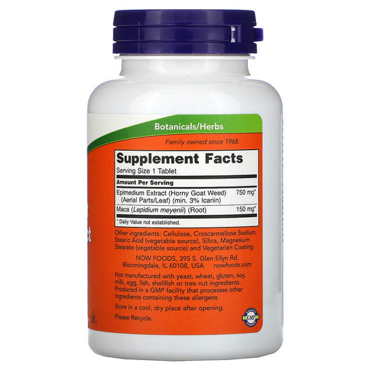 NOW Foods Horny Goat Weed 750 Mg