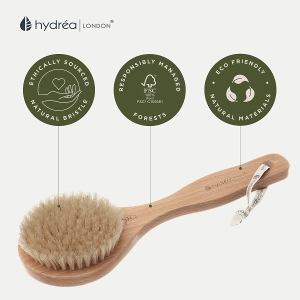 Hydrea London Natural Bristle Body Brush