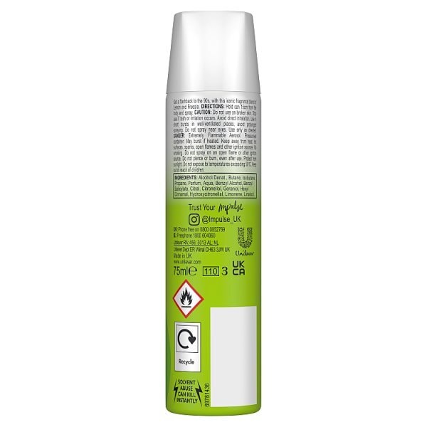 Impulse Throwback Collection O2 Body Spray