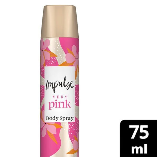 Impulse Body Spray Deodorant Very Pink 75Ml
