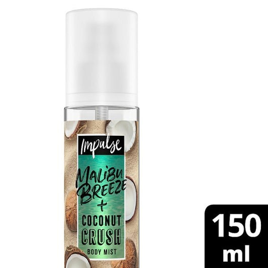 Impulse Body Mist Malibu Breeze & Coconut Crush 150Ml