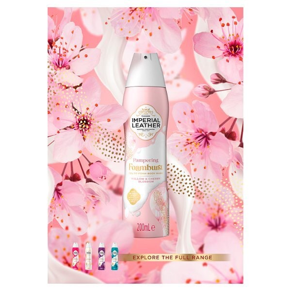 Imperial Leather Pampering Foamburst Shower Body Wash 200Ml