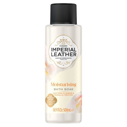 Imperial Leather Moisturising Bath Soak Cotton Vanilla 500Ml