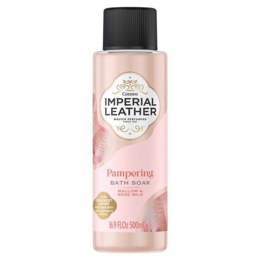 Imperial Leather Pampering Bath Soak Mallow Rose Milk 500Ml