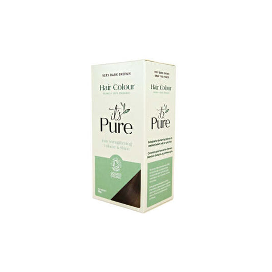 It'S Pure Organic Very Dark Brown 100% Natural Hair Dye 110G