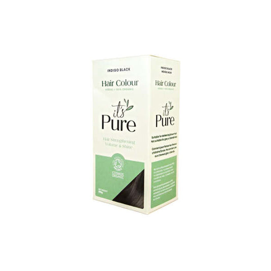 It'S Pure Organic Indigo Black 100% Natural Hair Dye 100G