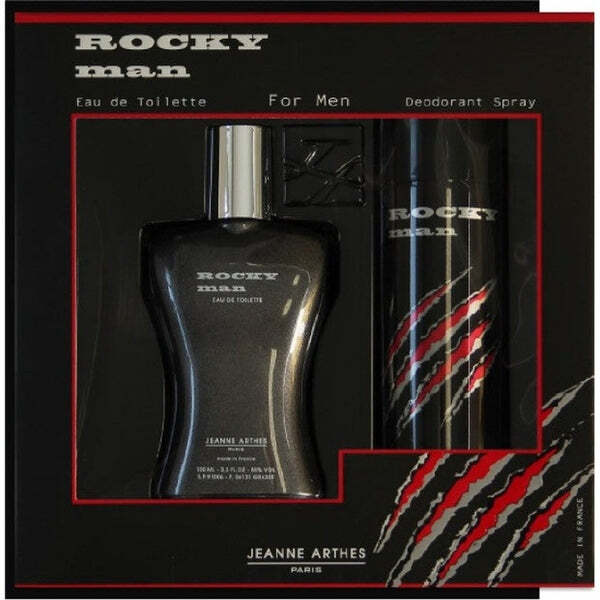 Rocky Man Gift Set 100Ml Edt + 200Ml Deodorant Spray