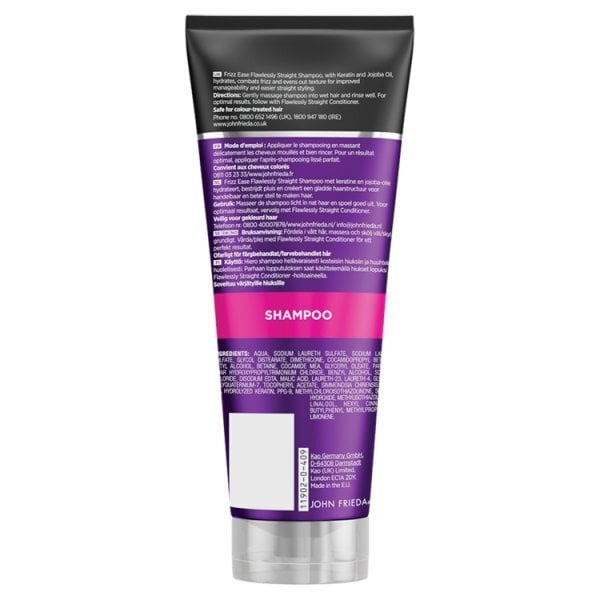 John Frieda Frizz Ease Flawlessly Straight Shampoo 250Ml