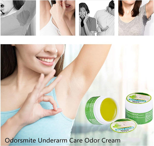 OdorSmite Herbal Underarm Odor Cream – Sweat‑Reducing, Long‑Lasting Deodorant for Men & Women(Packof2)